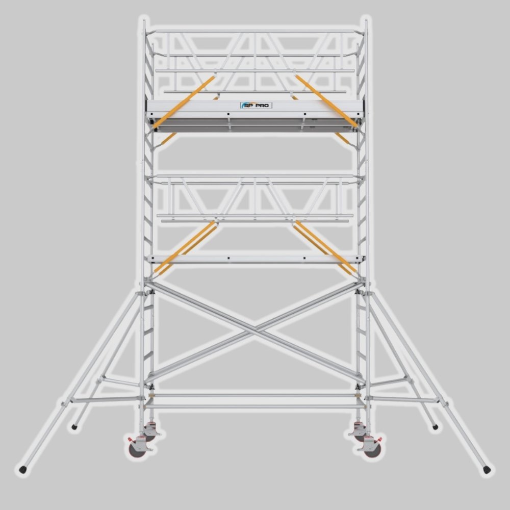 Rullställning Ultra i aluminium för professionellt arbete på höjd