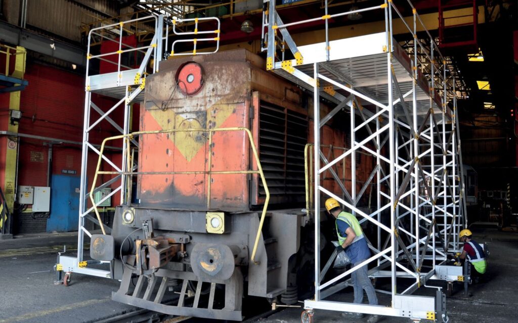 arbetsplattform för tåg & järnväg