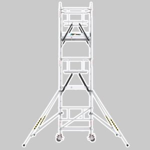 minitower rullställning i aluminium