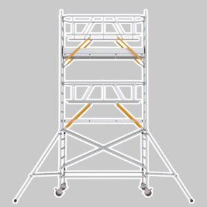 Ultra Rullställning i aluminium för professionellt arbete på höjd